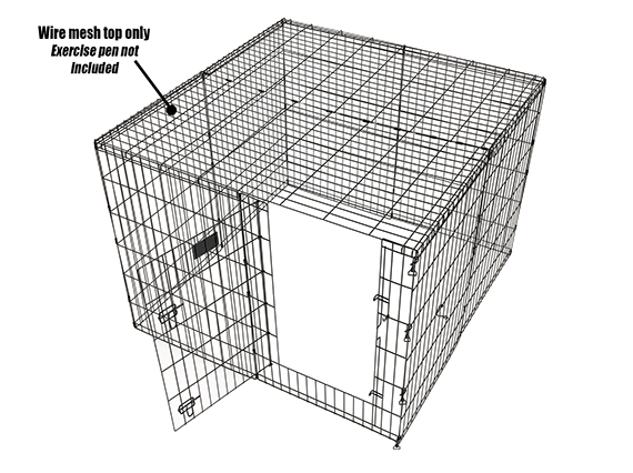 Dog pen with top best sale