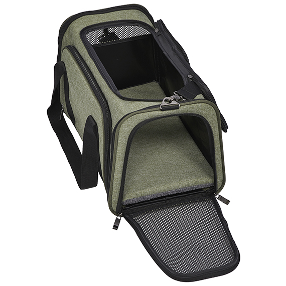 Duffy Expandable Pet Carrier, Gray - Alsip Home & Nursery
