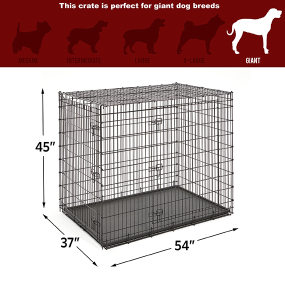 Solutions XX-Large Dog Crate | Wire Dog Crate | MidWest Homes for Pets